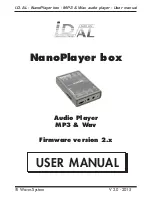 Preview for 1 page of ID-AL NanoPlayer box User Manual