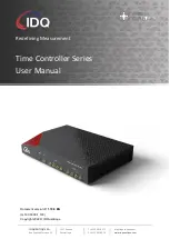 Предварительный просмотр 1 страницы Id Quantique SWISS QUANTUM+ Time Controller Series User Manual