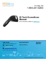 Preview for 1 page of ID Tech Econoscan Manual