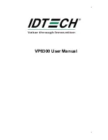 ID Tech VP8300 User Manual preview
