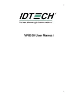 Preview for 1 page of ID Tech VP8300 User Manual