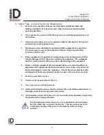 Preview for 16 page of ID Technology 252 Operator / Technical  Manual