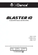 Preview for 1 page of iDance BLASTER 10 User Manual