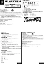 Preview for 1 page of iDance BLASTER 5 User Manual