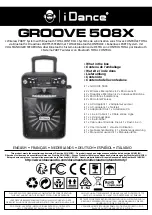 iDance Groove 508X Quick Start Manual preview