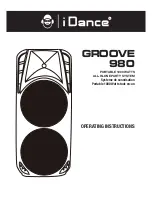 iDance Groove 980 Operating Instructions Manual preview