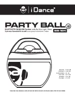 iDance PARTY BALL 2 User Manual preview