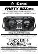 iDance PARTY BOX DJ301 Manual предпросмотр