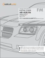 Предварительный просмотр 1 страницы iDataLink ADS-AL-FM Install Manual