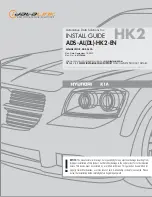 iDataLink ADS-AL-HK2-EN Install Manual preview