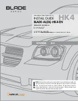 Preview for 1 page of iDataLink BLADE-AL-HK4-EN Install Manual