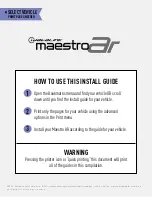 iDataLink Maestro AR Install Manual preview