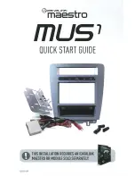 iDataLink maestro mus1 Quick Start Manual preview