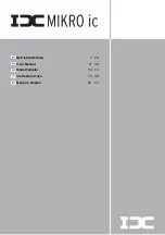 Предварительный просмотр 1 страницы IDC MIKRO ic User Manual
