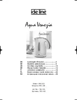 Ide Line Aqua Venezia WK-222 Instruction Manual preview