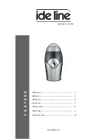 Ide Line Coffee Grinder 745-95 User Manual предпросмотр