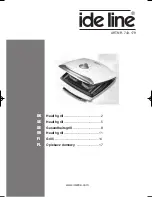 Ide Line Health Grill 743-179 User Manual preview