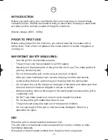 Preview for 11 page of Ide Line Health Grill 743-179 User Manual