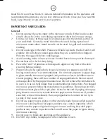 Preview for 17 page of Ide Line WP700AL17 Use And Care Book Manual