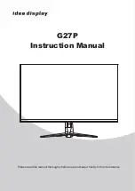 Idea Display G27P Instruction Manual preview