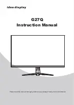 Idea Display G27Q Instruction Manual preview