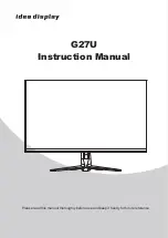 Idea Display G27U Instruction Manual preview