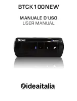 Preview for 1 page of IdeaItalia BTCK100NEW User Manual