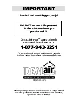 Предварительный просмотр 16 страницы Ideal Air 700021 User Manual