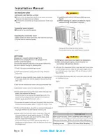 Preview for 9 page of Ideal Air 700890 Installation & Operation Manual