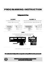 Ideal AKE BAKERY Programming Instructions preview