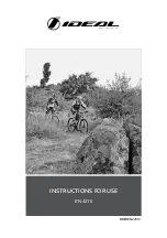 Preview for 1 page of IDEAL Bikes TARGET Instructions For Use Manual