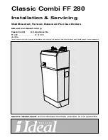 Ideal Boilers Classic Combi FF 280 Installation And Servicing preview