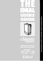 Ideal Boilers Classic FF230 User Manual preview