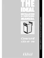 Ideal Boilers Concord CXD 40-100 Installation & Servicing Manual preview