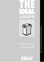 Ideal Boilers Concord CXS 40H User Manual preview