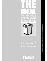 Ideal Boilers Concord CXSD 40/H Installation & Servicing Manual preview