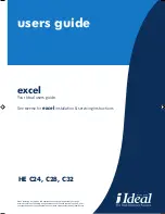 Предварительный просмотр 1 страницы Ideal Boilers excel HE C24 User Manual