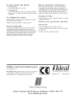 Preview for 4 page of Ideal Boilers Harrier GTS User Manual