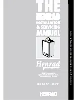 Ideal Boilers Henrad SE 30 FF Installation And Servicing Manual preview