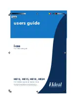 Ideal Boilers icos HE12 User Manual preview