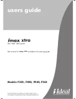 Ideal Boilers Imax xtra F320 User Manual preview