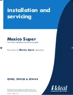 Ideal Boilers Mexico Super CF495 Installation And Servicing Manual preview