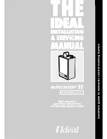 Ideal Boilers minimiser SE 30 Installation And Servicing Manual preview