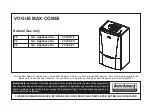 Preview for 3 page of Ideal Boilers VOGUE MAX COMBI 32 User Manual