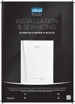 Preview for 1 page of Ideal Boilers VOGUE MAX SYSTEM 15 Installation & Servicing