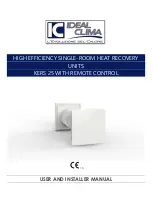 Предварительный просмотр 1 страницы Ideal Clima KERS 25 User'S And Installer'S Manual