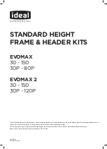 ideal commercial Evomax 40 Manual preview