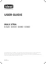 ideal commercial IMAX XTRA E320 User Manual preview