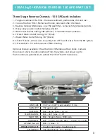 Preview for 3 page of IDEAL H2O Classic RO System 150 GPD Setup And Maintenance Manual