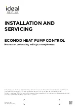 Ideal Heating ECOMOD HEAT PUMP CONTROL Installation And Servicing предпросмотр